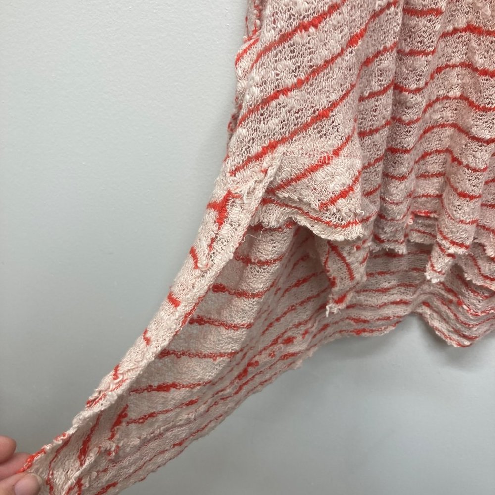 We the free oversized boho striped sweater hi-low hem medium - Picture 4 of 7